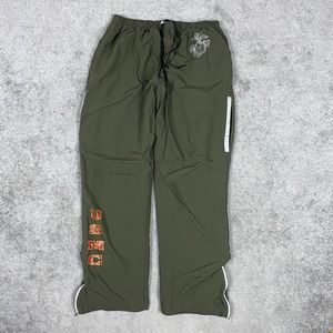 United States Marine Corps Pants Mens Medium Green Windbreaker Nylon USA